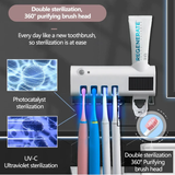 Toothbrush Holder & Auto Toothpaste Dispenser
