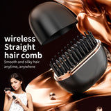 Mini Hair Straightener Comb for Travel and Daily Hair Styling