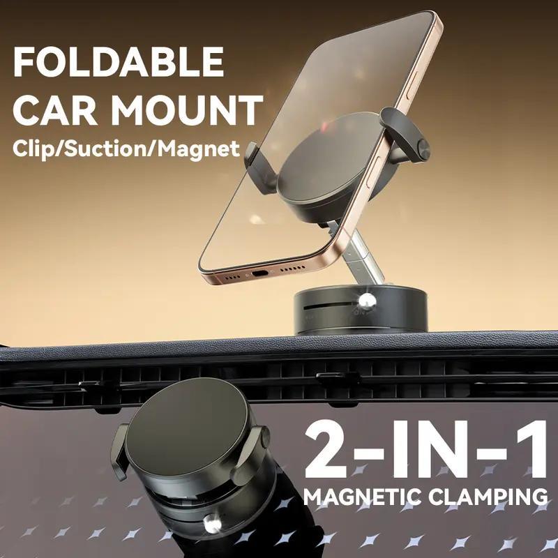 Magnetic 360° Rotating Car Phone Holder with Strong Suction (2026)