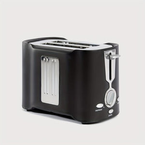 2-Slice Stainless Steel Toaster with Wide Slots & Removable Tray