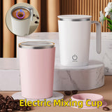 Automatic Electric Mixing Cup Stainless Steel Coffee Mug