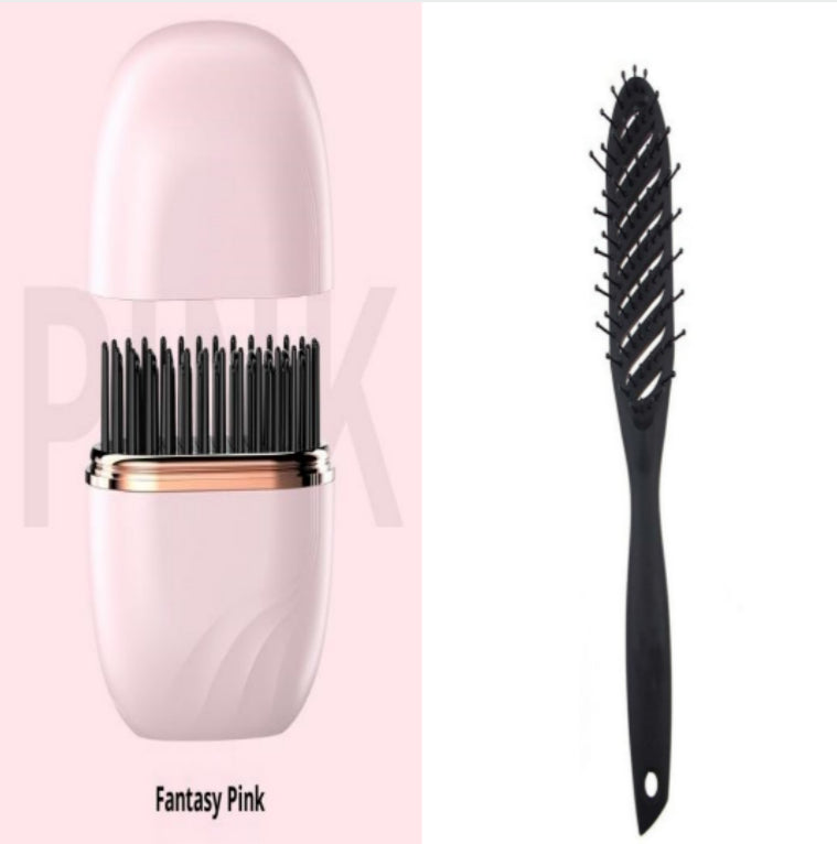 Mini Hair Straightener Comb for Travel and Daily Hair Styling