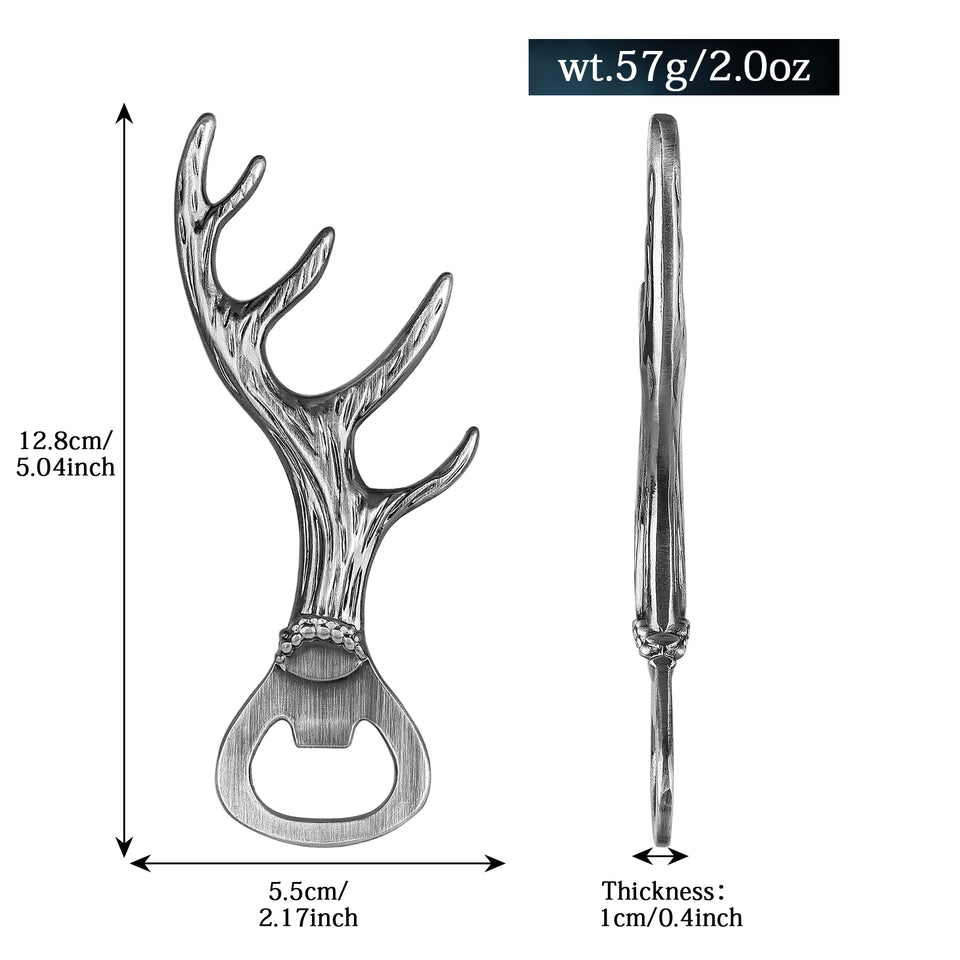 Deer Antler Bottle Opener Zinc Alloy Party Bar Tool Gift