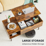 Lift Top Coffee Table with Storage Shelf for Living Room Furniture
