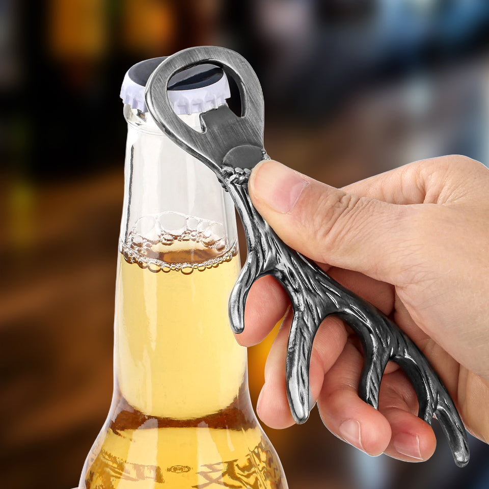 Deer Antler Bottle Opener Zinc Alloy Party Bar Tool Gift