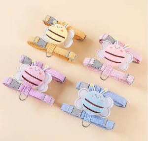 Adjustable Wing Pet Harness Vest for Kitten & Small Dog, Comfortable Breathable Fit