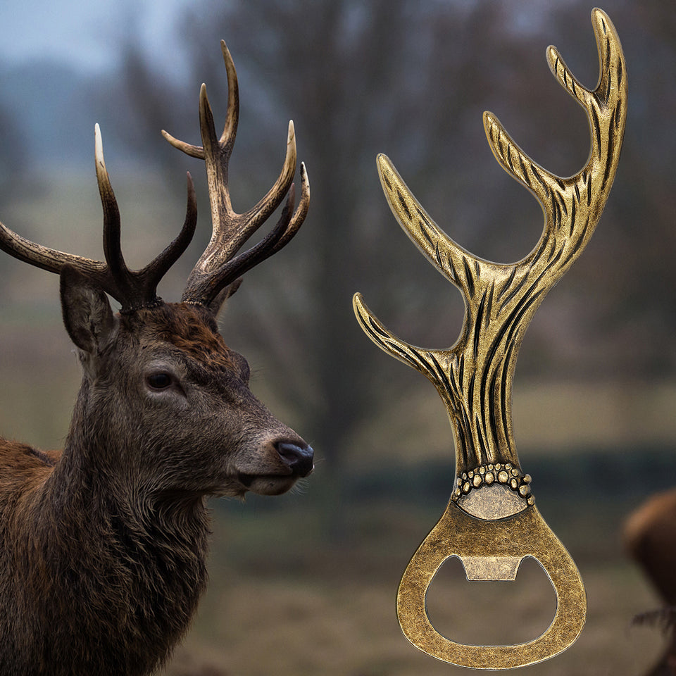 Deer Antler Bottle Opener Zinc Alloy Party Bar Tool Gift