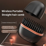 Mini Hair Straightener Comb for Travel and Daily Hair Styling