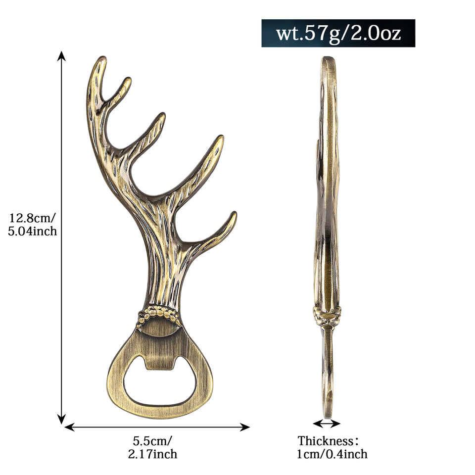 Deer Antler Bottle Opener Zinc Alloy Party Bar Tool Gift