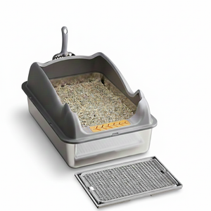 “Automatic cat litter box with a large stainless steel pan.”

“Self-cleaning cat litter box made with stainless steel.”

“Large stainless steel litter box designed for easy cleaning.”

“Automatic litter box for cats with durable stainless steel tray.”

“Stainless steel cat litter box with built-in cleaning system.”

“Spacious automatic litter box suitable for large cats.”

“Cat litter box with stainless steel interior and automatic waste removal.”