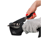 Diamond tungsten steel kitchen knife sharpener tool with detachable cleaning design