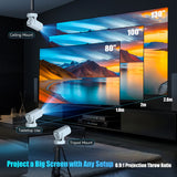 Smart Mini Projector HY300 Pro+ Android 11 8000 Lumens Wi-Fi 6