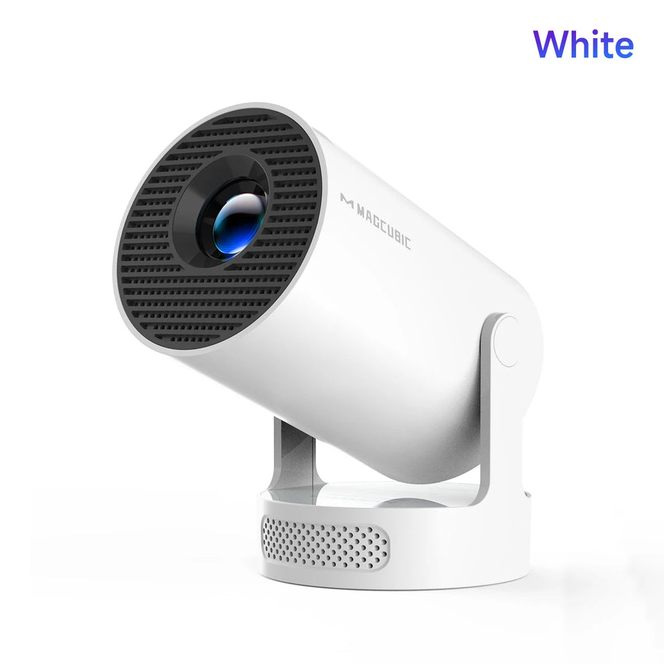Main Product Image

“Magcubic HY300 Pro+ portable Android projector with 4K support and WiFi 6”

“HY300 Pro+ mini projector with 5W speaker and Bluetooth 5.4”

2. Front View Image

“Front view of Magcubic HY300 Pro+ 720P HD projector”

“Compact smart projector with lens and control buttons”

3. Side View Image

“Side angle of Magcubic HY300 Pro+ portable smart projector”

“Ventilation and ports visible on HY300 Pro+ projector side panel”

4. Back View (Ports)

“Back panel ports of HY300 Pro+ projector inclu