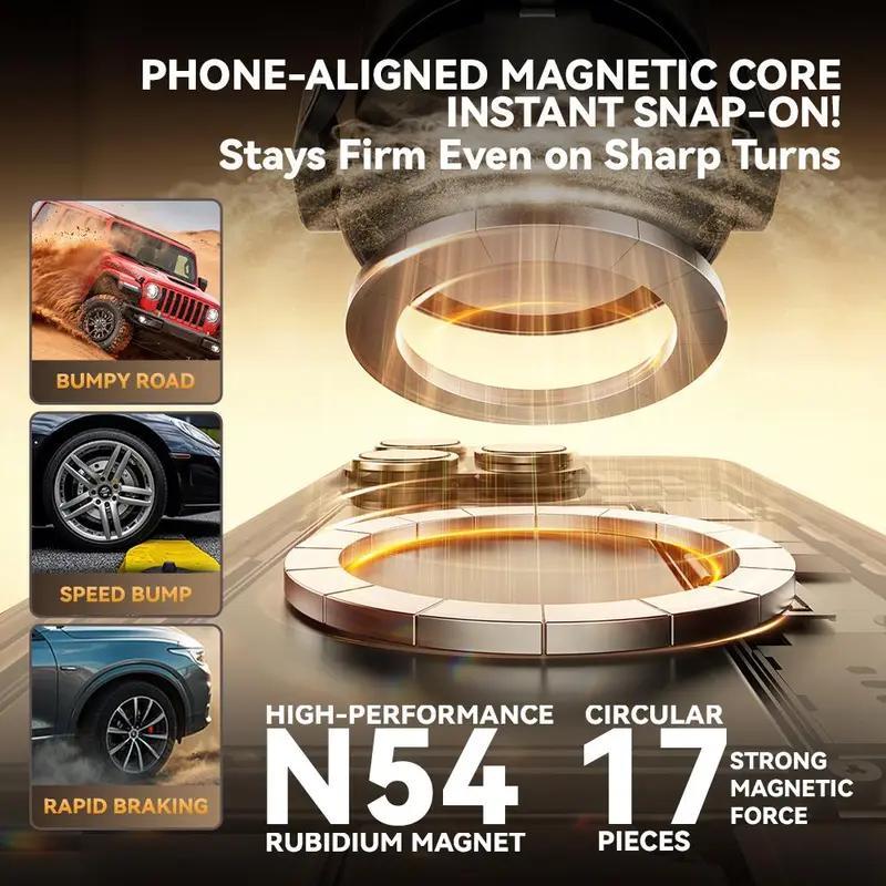 Magnetic 360° Rotating Car Phone Holder with Strong Suction (2026)