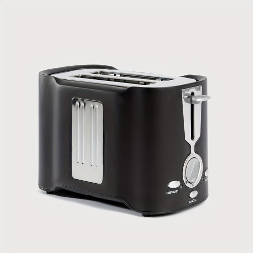 2-Slice Stainless Steel Toaster with Wide Slots & Removable Tray