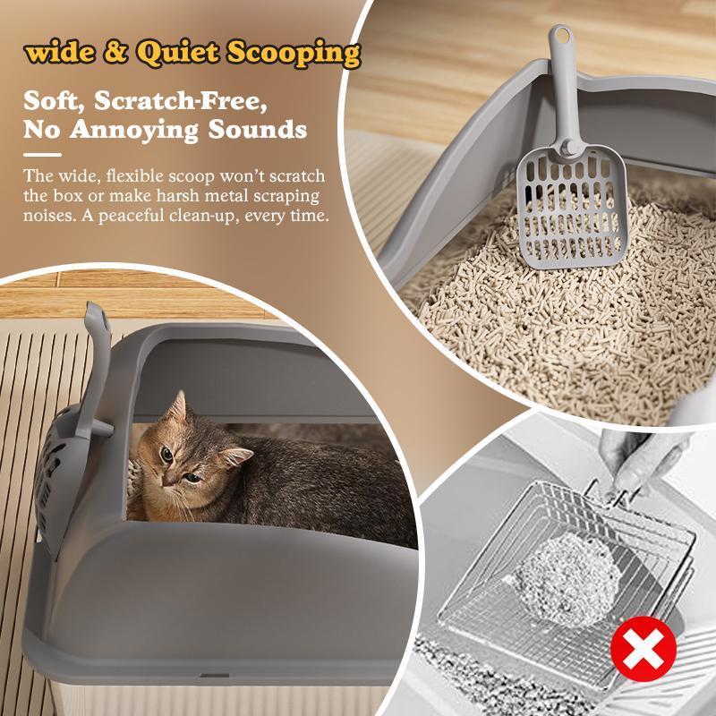Automatic Cat Litter Box Stainless Steel Large Easy Clean Tray
