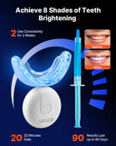 LED Teeth Whitening Kit Portable Peroxide-Free with U-Shaped Tray