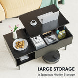 Lift Top Coffee Table with Storage Shelf for Living Room Furniture